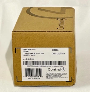 Control4 C4-KC120277-WH Wireless Configurable Keypad, 120/277V, White, NEW - Picture 1 of 6