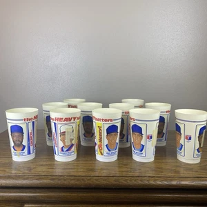 Lot Of 11 Cups Heavy Hitters Cecil Cooper Paul Molitor Richard Dotson Brewer Sox - Picture 1 of 14