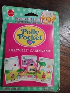 Polly Pocket Pollyville Kartenspiel Vintage 1994 Mattel Sealed Neu in Verpackung Neu auf Karte 90er - Bild 1 von 9