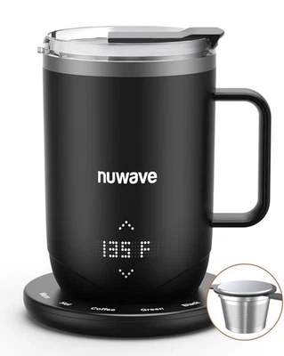 Nuwave Hot Brew Self-Heating Travel Mug with LED Display and Brewing System - Image 1 of 4
