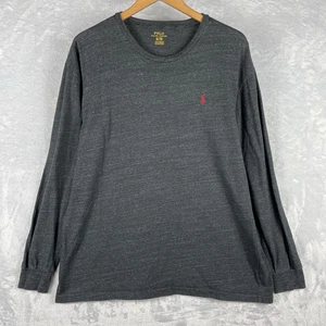 Polo Ralph Lauren Men’s XL Gray Long Sleeve T Shirt Logo Cotton - Picture 1 of 7