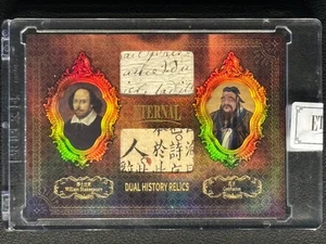 2024 Eternal Cuts William Shakespeare Confucius Dual History Relic 36/99 - Picture 1 of 2