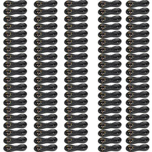 Dual RCA Cable: 12ft Right Angle to Straight - CASE OF 50 - Picture 1 of 5