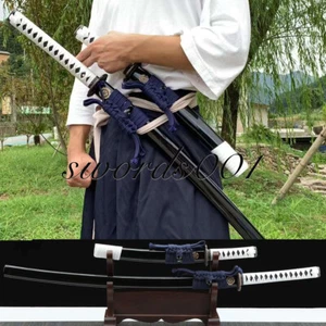 Ghost Of Tsushima Jin Sakai Katana Tanto 1095 Carbon Steel Japanese Swords Set - Picture 1 of 9