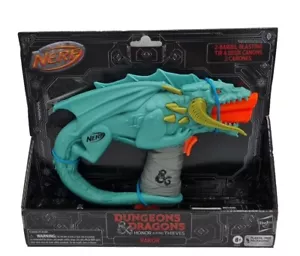 Nerf Dungeons & Dragons Rakor Nerf Blaster And 4 Nerf Elite 2.0 Darts - Hbf62... - Picture 1 of 6