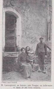 1923 -- PRES ORTHEZ FERME FEUGAS DIE FAMILIE LENNEGRAND 3F721 - Bild 1 von 1