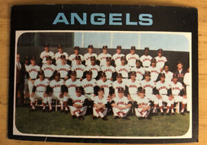 1971 Topps Angels Team Record 442 Sandy Alomar Leon Wagner Bill Rigney K McBride