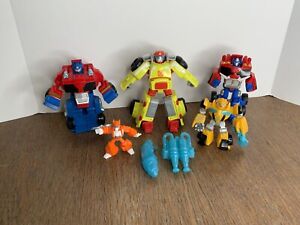 Playskool Heroes Transformers Rescue Bots Heatwave Optimus Prime & Academy Toys