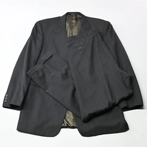 Jhane Barnes 42L 36x32 Brown Fleck 100% Wool Mens Sport Coat Jacket Pants Suit - Picture 1 of 12