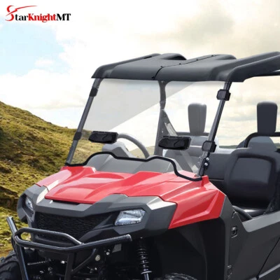For Honda Pioneer 700 700-4 2014-2025 Scratch-Resistant Full Vented Windshield - Image 1 of 4