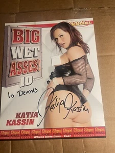 KATJA KASSIN  Adult Actress Signed Promo Slick 8." x 10" - Picture 1 of 2