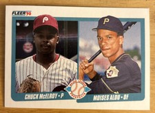 1990 Fleer Rookie Prospects Chuck McElroy Phillies Moises Alou Pirates #650 O/C