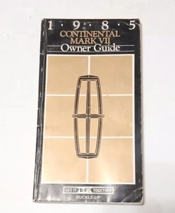 OEM 1985 Lincoln Mark VII Used Owners Manual - Picture 1 of 3