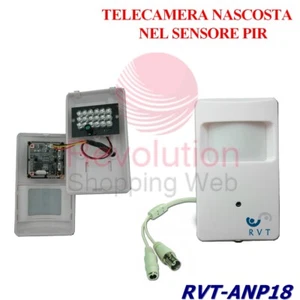 Telecamera Nascosta in Sensore Allarme PIR con Infrarosso Qualità Ottima ++ - Foto 1 di 3