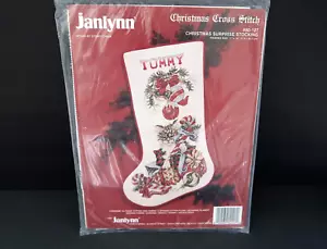 Janlynn Christmas Surprise Stocking Cross Stitch Kit 80-127 Kitten Cat 18" NEW - Picture 1 of 4