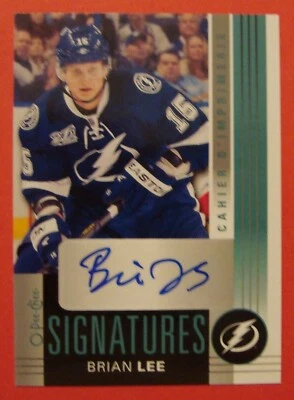 2013 14 OPC Signatures OPC-BL Brian Lee  Autograph Tampa Bay Lightning - Image 1 of 4