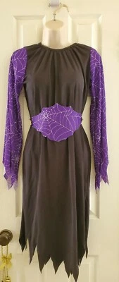 Рубиновая ведьма веб детский костюм Sz L 12-14, шляпа и лакомство сумка включены! - Изображение 1 из 4