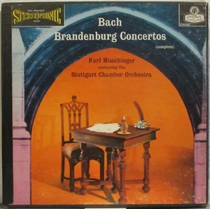 BACH Brandenburg Concertos 3-LP—Stuttgart Chamber O, Munchinger—London Blueback - Picture 1 of 5