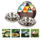 2X Camping Tableware Picnic Cookware Set Hiking Plate Set