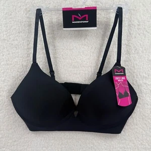 Maidenform Black V-Cut Bra with lightly lined wireless Adjustable Straps 34C - Picture 1 of 6