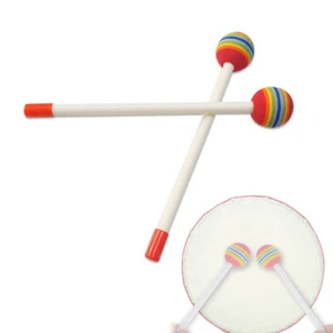 1 Pair Music Education Drumstick Fit Bass / Xylophone /Toy Early Education Drum - Picture 1 of 8