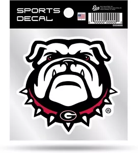 Georgia Bulldogs Retro Mascot Die-Cut Decal Window, Car or Laptop UGA 3x3 Inches - Picture 1 of 2