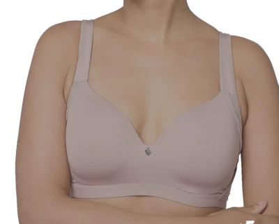 Breezies~Natural Embrace Wirefree T-Shirt Bra~42DD~Mink~A286966~Foam Cup 9131 - Image 1 of 3