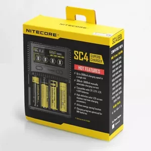 NITECORE SC4 Superb Charger Eu Rechargeable Battery Ladegerat Li - Ion / Nimh - Picture 1 of 15