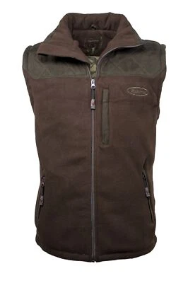 HUBERTUS  Fleeceweste | Futter | Velourbesatz oliv Herren Weste Jagd Outdoor - Bild 1 von 3