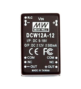 1pc DCW12A-12 DC to DC Converter Vin=12V Vout=±12V Iout=±500mA Po 12W Mean Well - Picture 1 of 5