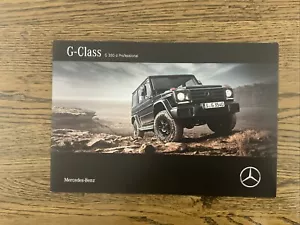 2016 2017 MERCEDES BENZ G CLASS PROFESSIONAL G350D BROCHURE - Picture 1 of 5