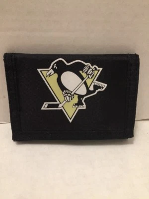 Pittsburgh Penguins wallet NHL Black tri fold hockey - Image 1 of 4