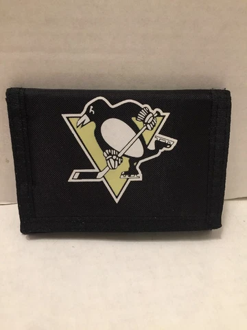 Pittsburgh Penguins wallet NHL Black tri fold hockey Cover