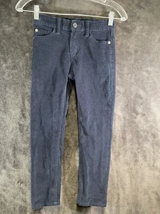 Gap Denim Stretch Slim Casual Youth Unisex Corduroy Jeans Black Size 7 Regular - Picture 1 of 24