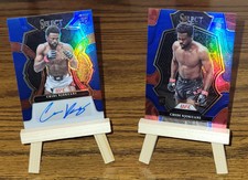 2023 Select UFC Chidi Njokuani RC Blue Prizm Autograph /75 & Premier Level /199