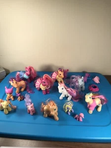VTG G2 G3 Hasbro My Little Pony Mixed Lot of 14 ponies plus Clothes Accessories - Picture 1 of 12