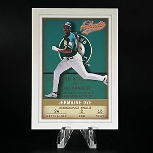Jermaine Dye 2002 Fleer Authentix Second Row #72 /150 Athletics LOOK!! - Picture 1 of 2