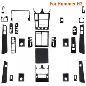 40Pcs Real Carbon Fiber Parts Accessories Interior Trim Kit For Hummer H2 03-07 - Bild 1 von 3