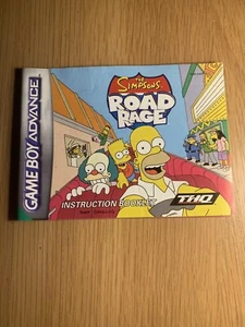The Simpsons Road Rage - Nintendo GameBoy Advance Instruction Booklet ONLY - Picture 1 of 2