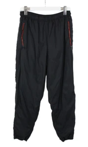 NIKE Trousers Men's UK 42/44 Black Adjustable Waist Zipped Bottoms Sweat - Picture 1 of 14