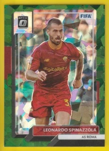 2022-23 Donruss Optic FIFA Soccer 143 Leonardo Spinazzola Green Ice Prizm - Picture 1 of 1