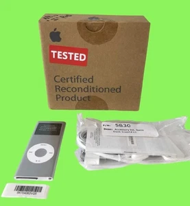 Apple iPod Nano 2nd Generation 2GB Silver MP3 Music Player A1199 Used Works Nice - Picture 1 of 6