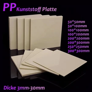 PP Kunststoffplatte Polypropylen Kunststoff Platten Bogen Zuschnitt 3-30mm Dicke - Picture 1 of 10
