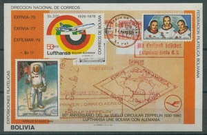 Bolivien 1980 Zeppelin, Mondlandung Block 105 postfrisch (C22859) - Bild 1 von 1