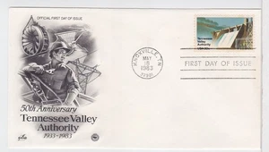 TurtlesTradingPost- Tennessee Valley Authority- 1983 #2042- Artcraft Variety FDC - Picture 1 of 1