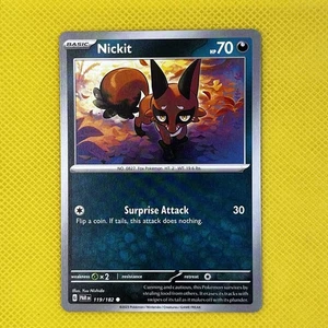 Nickit 119/131 Common Paradox Rift Pokemon Karte NM - Bild 1 von 2