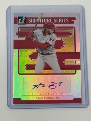 2021 Panini Donruss Signature Series Alec Bohm Auto Rookie #SS-AB Phillies - Image 1 of 2