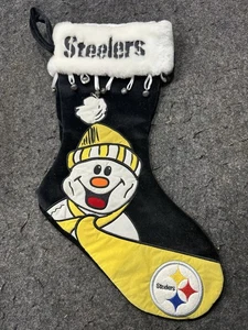 Pittsburgh Steelers NFL SC Sports Holiday Stocking Snowman - Picture 1 of 2