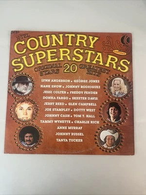 K-tel Presents Country Superstars LP 20 Original Stars Greatest Hits 1976  - Image 1 of 4