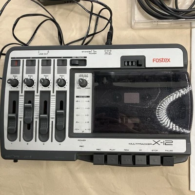 Fostex X-12 Multitracker Cassette Tape Recorder/Mixer/Adapter /  Untested - Image 1 of 4